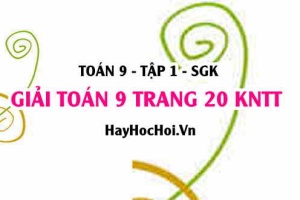 Giải Toán 9 trang 20 tập 1 Kết nối tri thức SGK